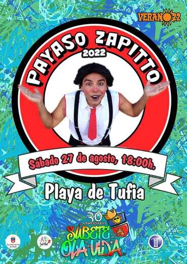 Cartel de la actuación del payaso/TA.